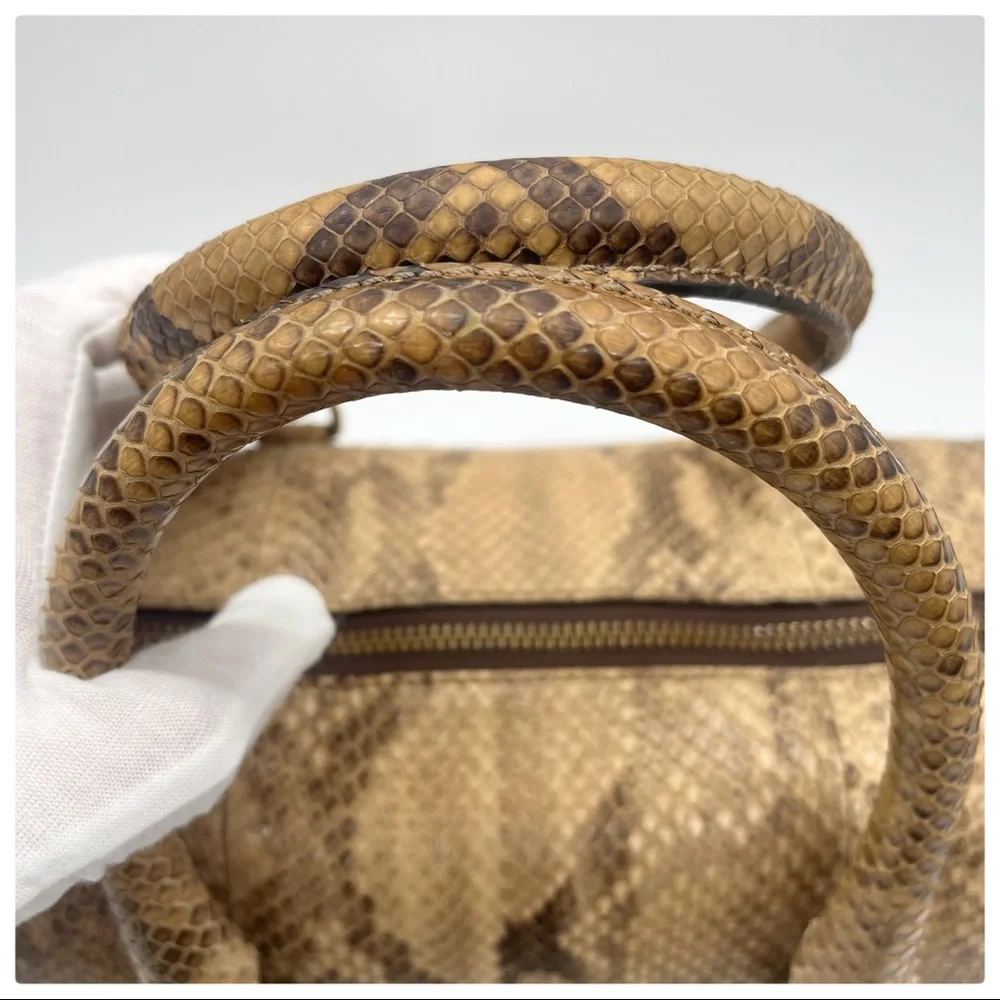 J&M DAVIDSON Python Boston Bag - Picture 7 of 17
